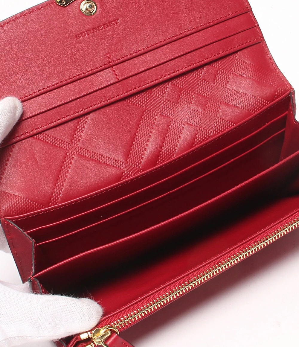 Burberry wallet long Black